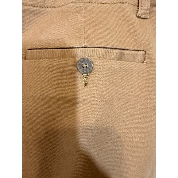 KUT from the Kloth Straight Leg Pants 12 Brown Mid Rise Stretch Chino Trouser - Picture 6 of 11